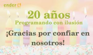 20º aniversario de Ender Aplicaciones