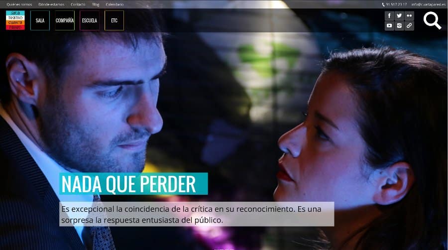 Desarrollo web en WordPress para Cuarta Pared - Ender Aplicaciones Desarrollo web en WordPress para Cuarta Pared - Ender Aplicaciones