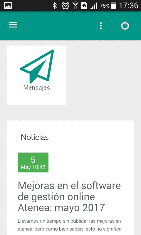 app para academias Atenea - Ender Aplicaciones