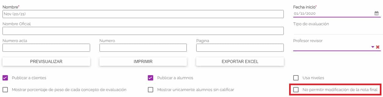 Evaluación